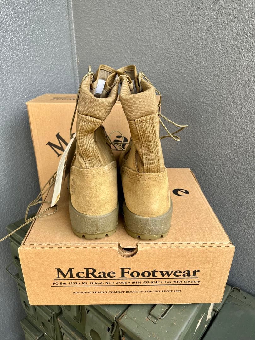 米軍放出未使用McRae USMC コンバットブーツ 8.5R(26.5)ラスト