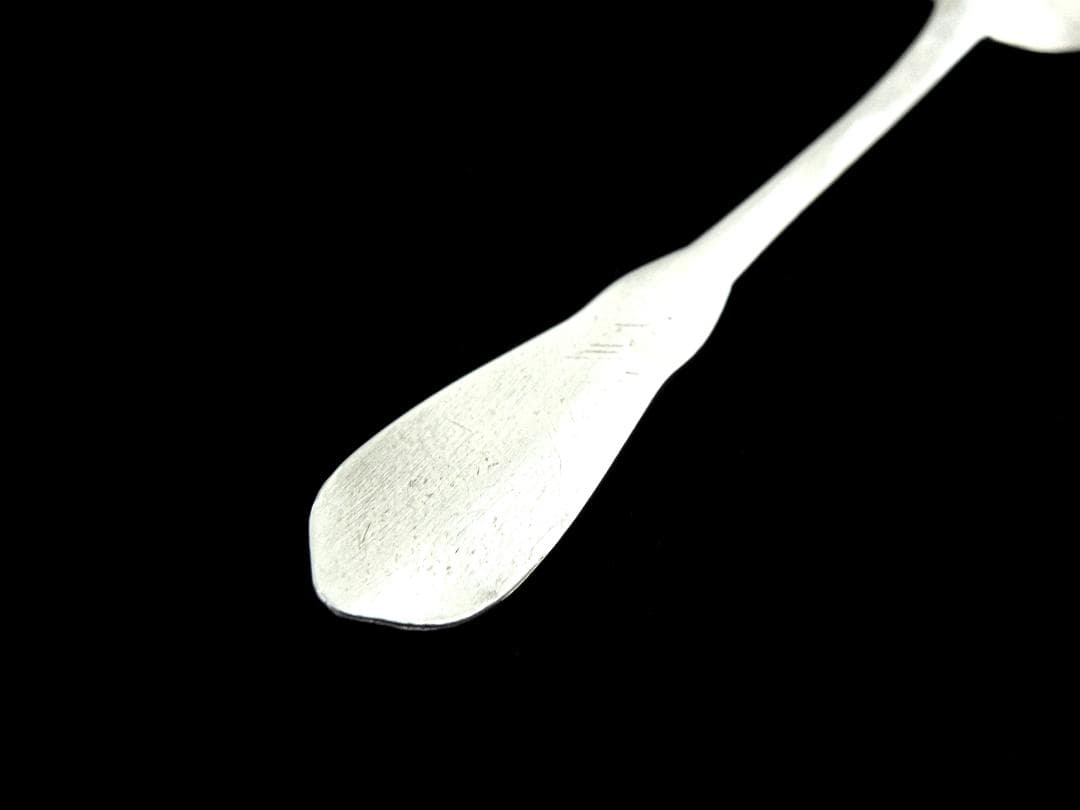 フランス　シルバーソルトスプーン　スズラン　純銀　シルバー950