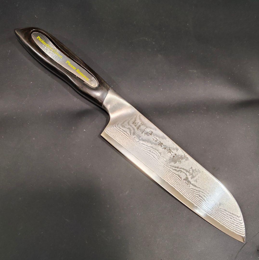 藤次郎 閃光 DPダマスカス鋼鍛造 三徳 180mm 包丁 FF-SA180