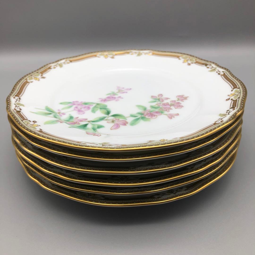 希少⭐️Noritakeノリタケ廃盤品ガラコンテッサ18cmケーキ皿6枚セット