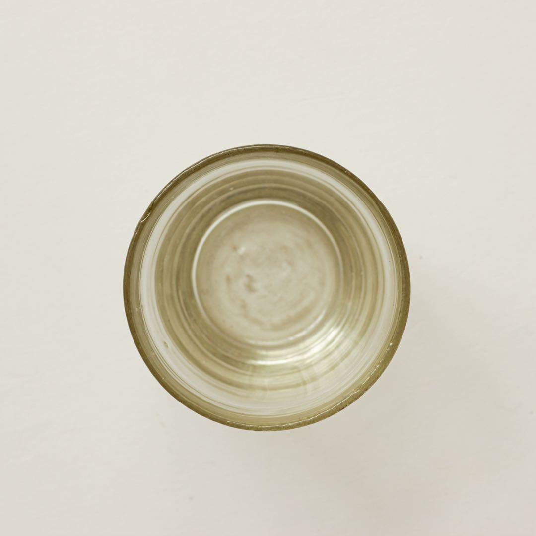 明治　大正　ガラス　面取り　ちょこ　猪口　酒器　酒盃　ゆらゆら