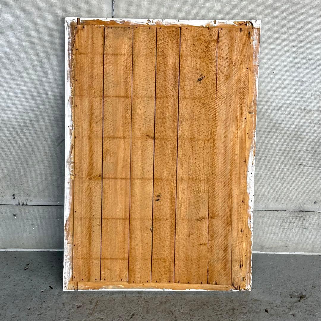 ☆70s☆アンティーク ウッドフレーム 大型 姿見ミラー 壁掛け鏡