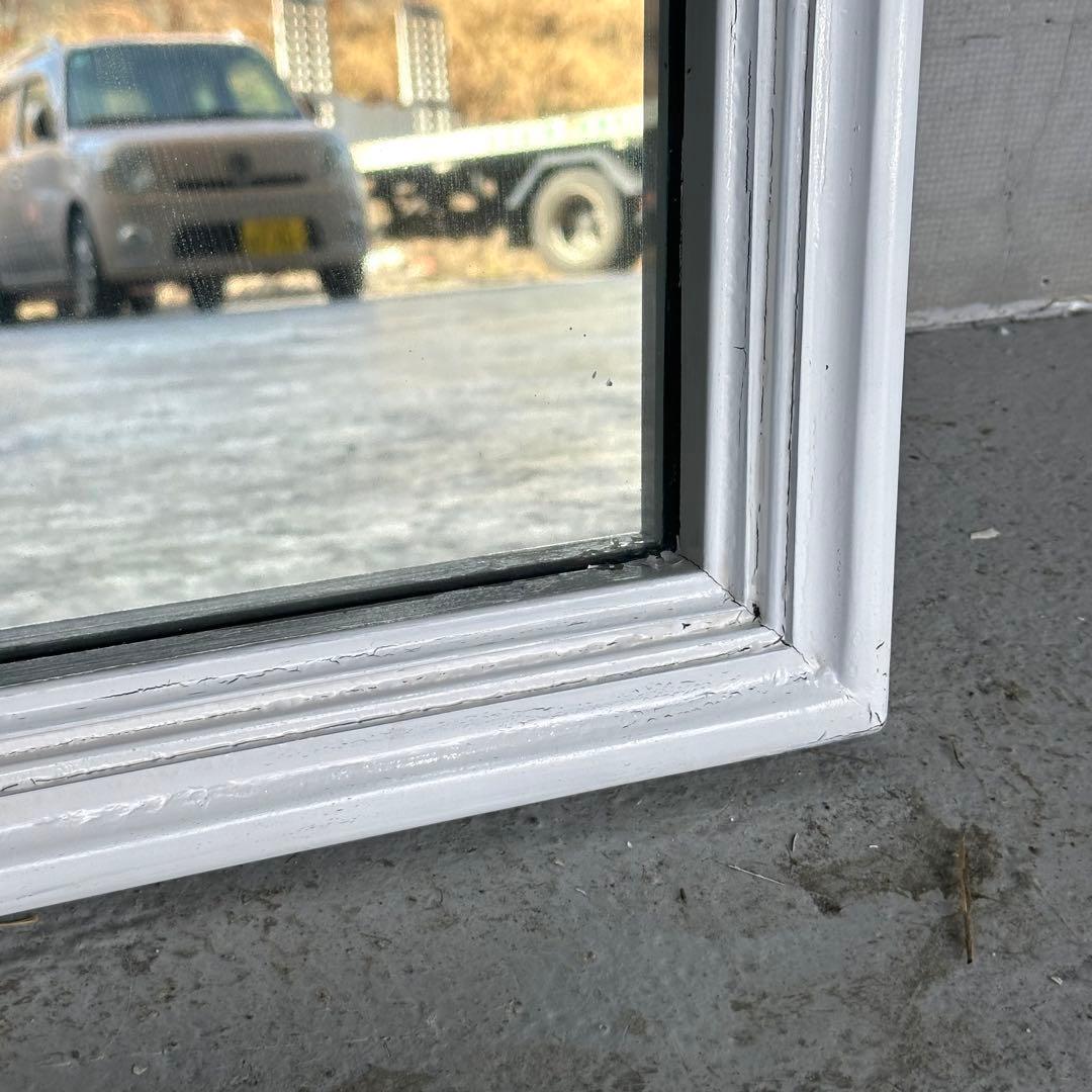 ☆70s☆アンティーク ウッドフレーム 大型 姿見ミラー 壁掛け鏡