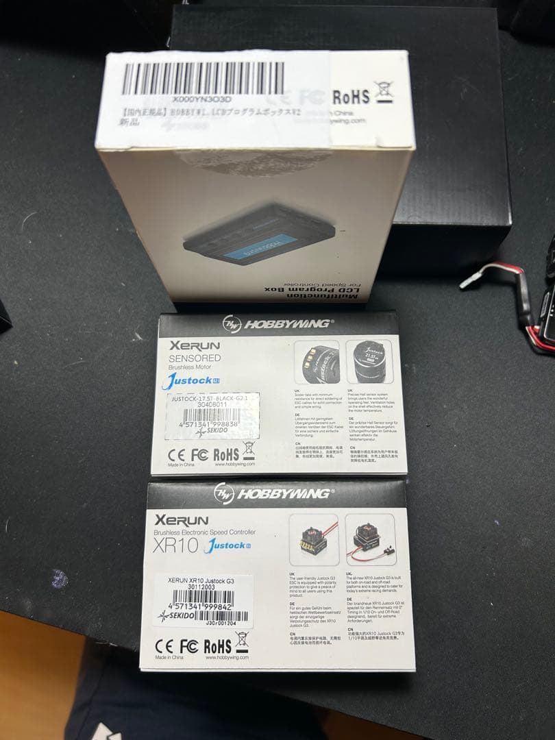 ホビーラジコン HOBBYWING Justock 17.5T COMBO-XR10 ESC