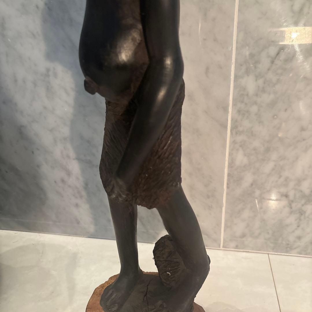 東アフリカビンテージインパクトのある巨大な顔がとてつもない存在感の木彫り