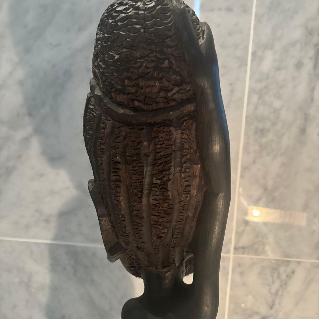 東アフリカビンテージインパクトのある巨大な顔がとてつもない存在感の木彫り