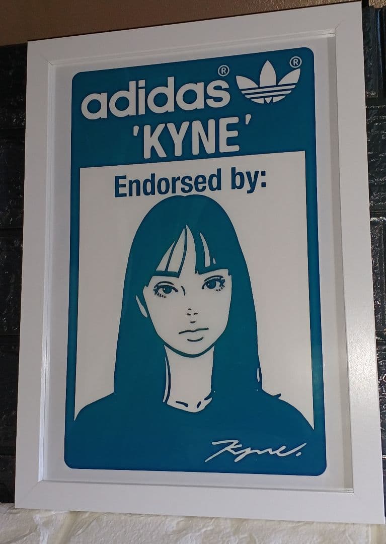 kyne/adidas キネ・アディダス【A4サイズ写真ポスター額装付３点セット