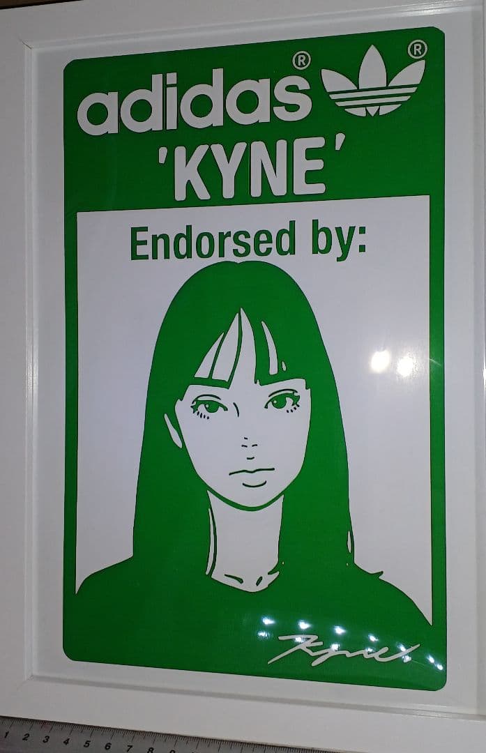 kyne/adidas キネ・アディダス【A4サイズ写真ポスター額装付３点セット