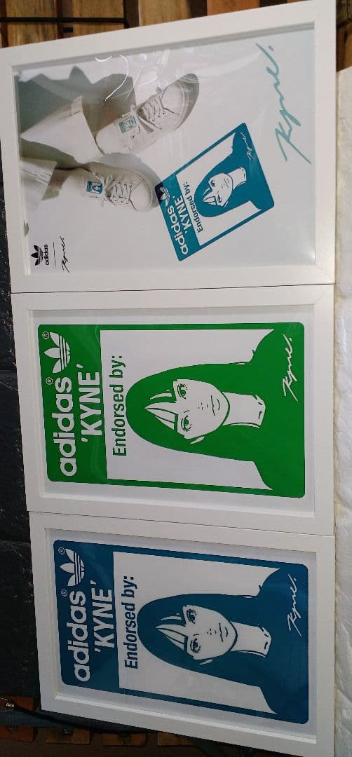 kyne/adidas キネ・アディダス【A4サイズ写真ポスター額装付３点セット
