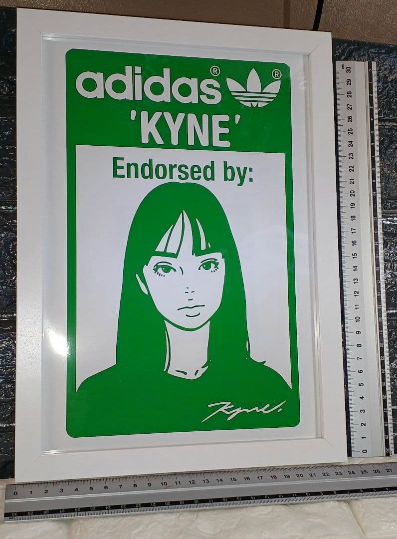 kyne/adidas キネ・アディダス【A4サイズ写真ポスター額装付３点セット