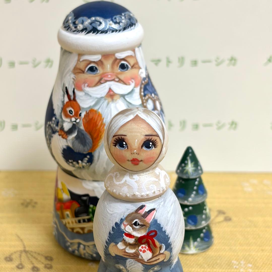 クリスマス　サンタクロース　マトリョーシカ　ニコラエヴァ　オリジナルデザイン
