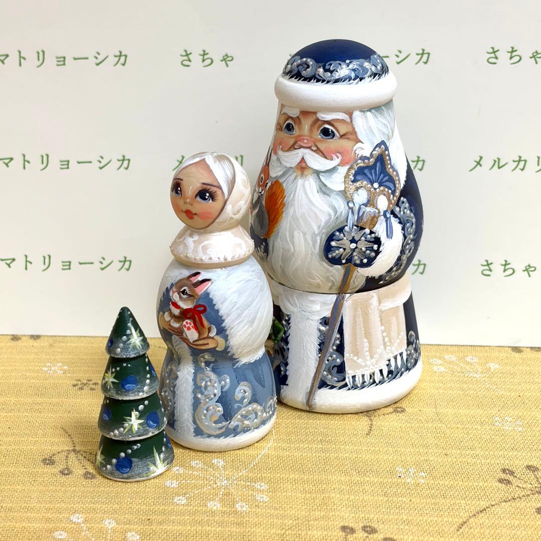 クリスマス　サンタクロース　マトリョーシカ　ニコラエヴァ　オリジナルデザイン
