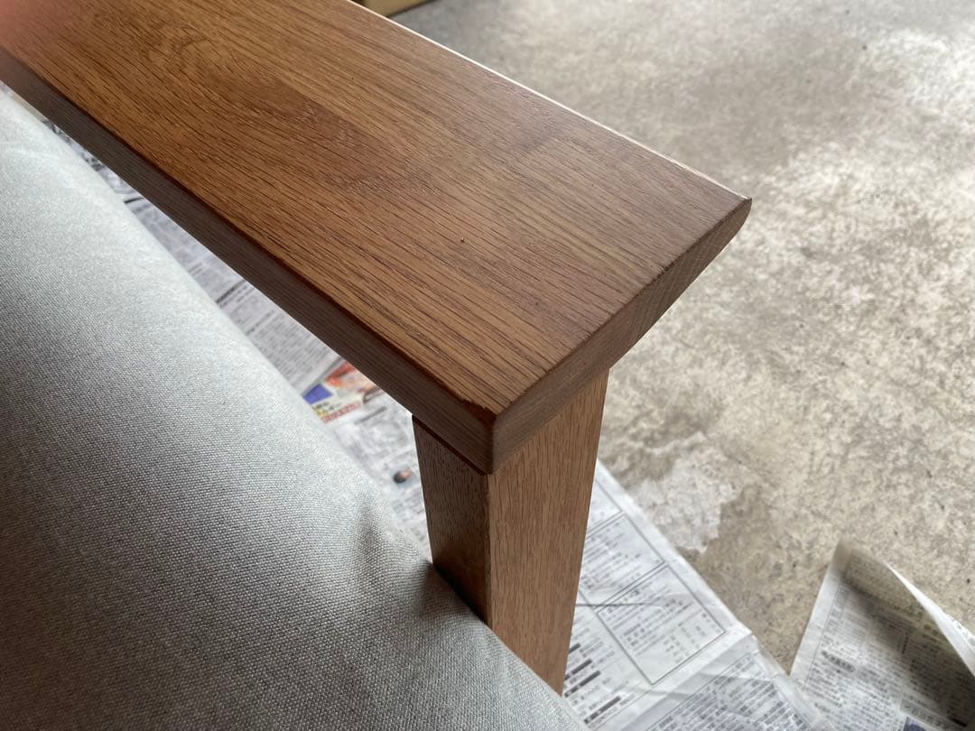 無印良品 木製フェザーポケットコイルソファ　2シーター