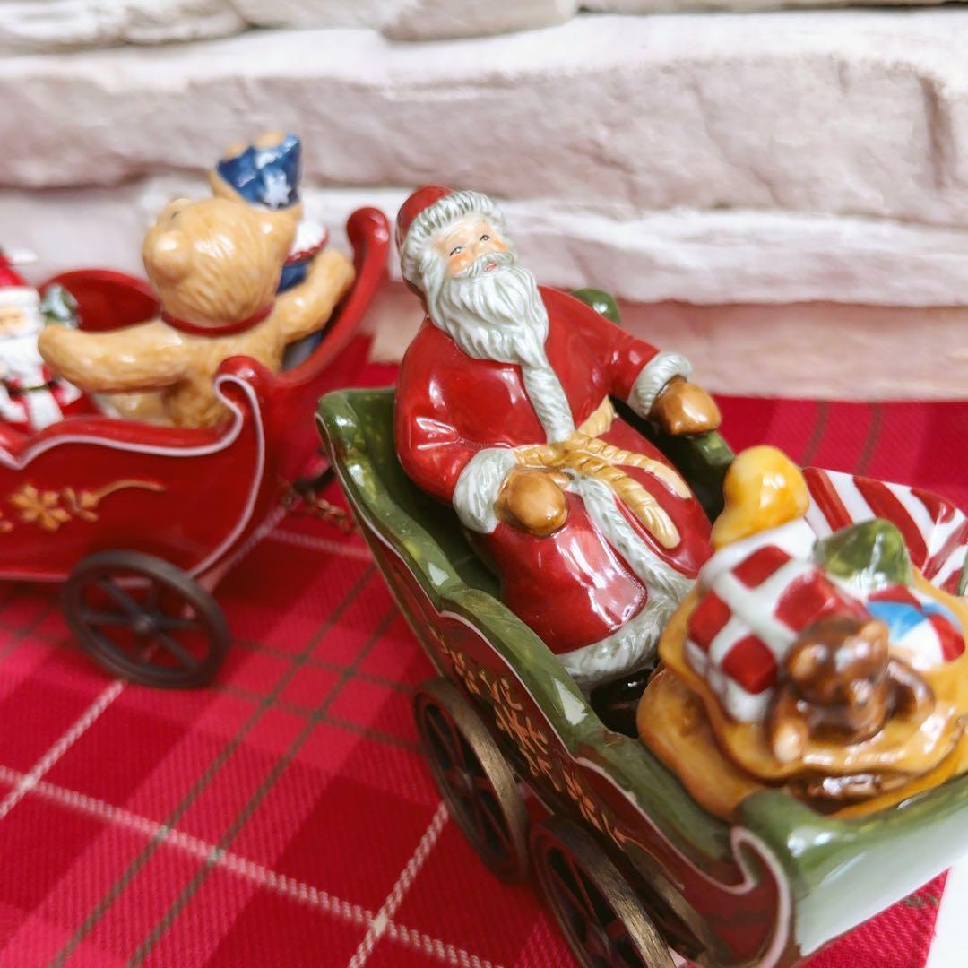 Villeroy & Boch 汽車とサンタと動物達　置き物