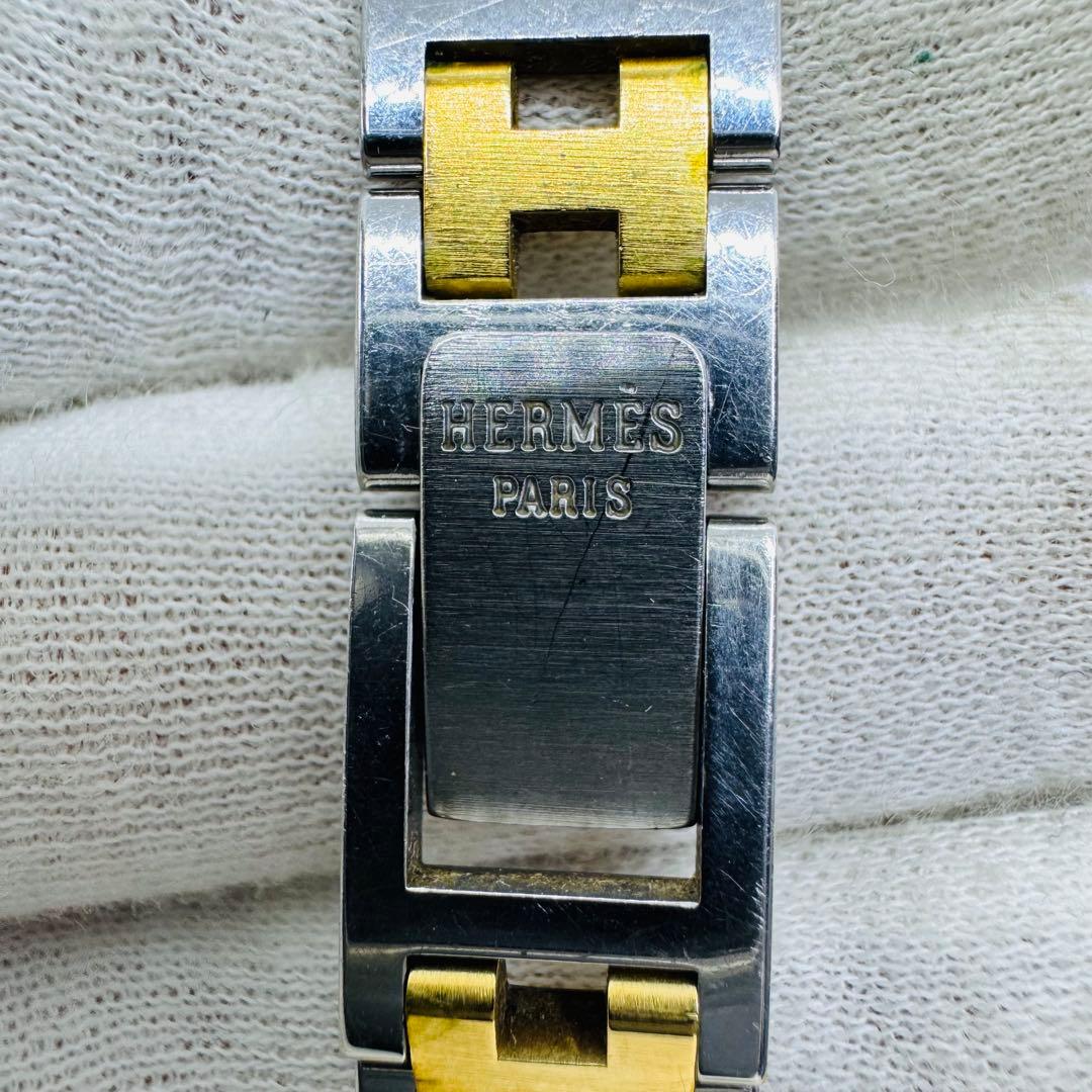 ✨HERMES✨エルメス✨プルマン✨ホワイト文字盤✨コンビ✨レディース✨腕時計✨