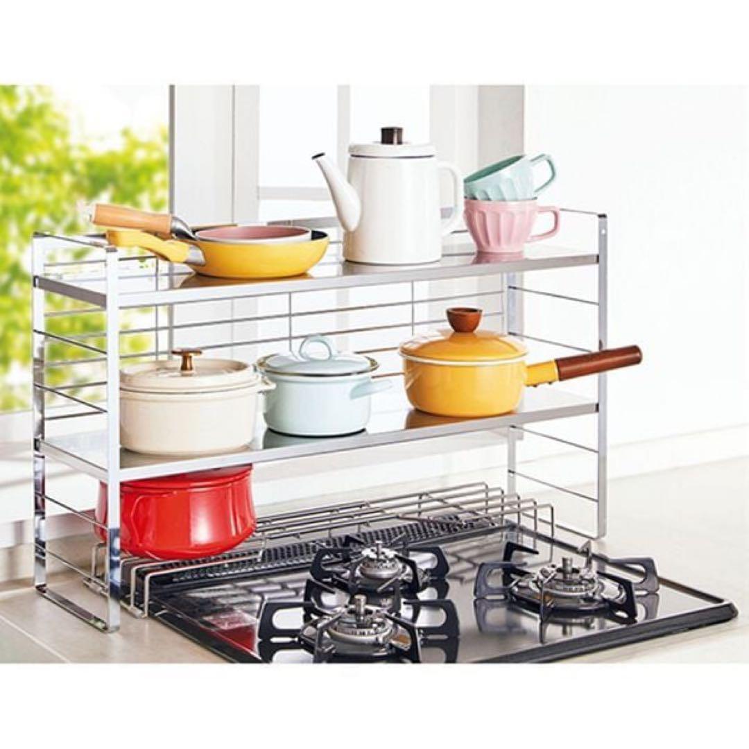 棚板ホワイト　白　40200 ステンレス棚の出窓シェルフ 74cm