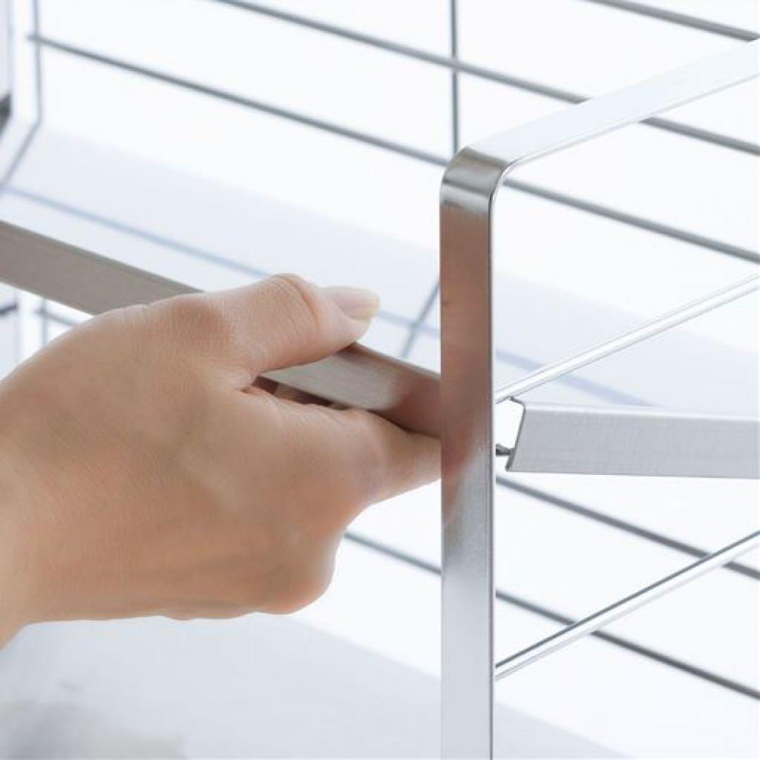 棚板ホワイト　白　40200 ステンレス棚の出窓シェルフ 74cm