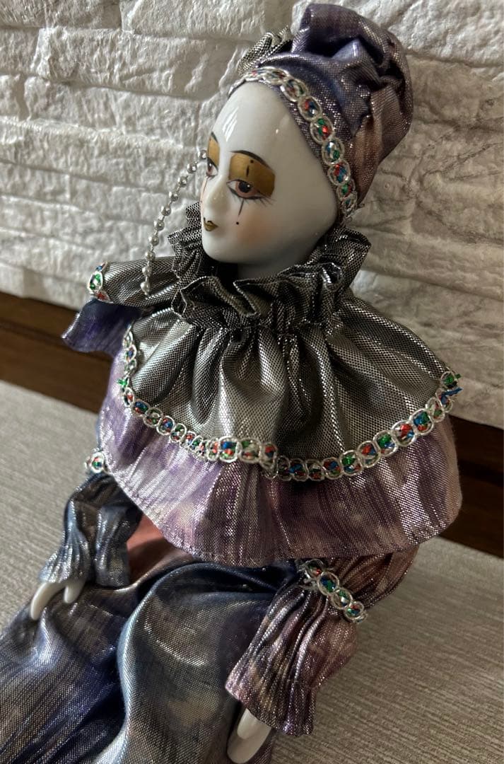 道化師ピエロ　人形　インテリア　置物　ドール