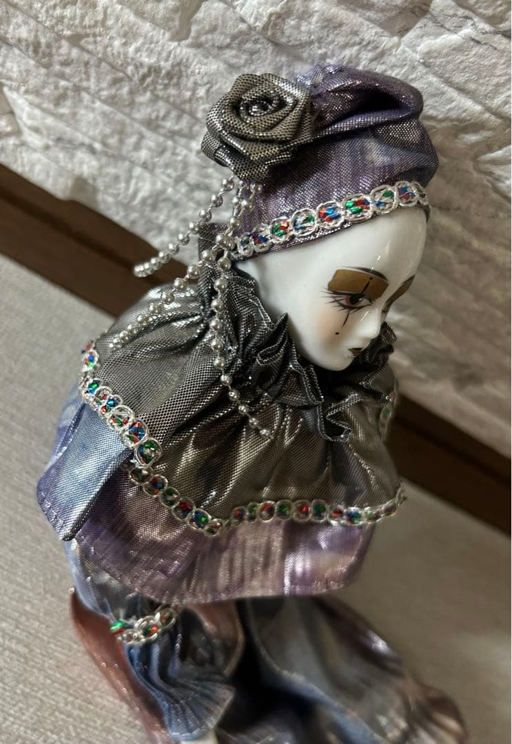 道化師ピエロ　人形　インテリア　置物　ドール