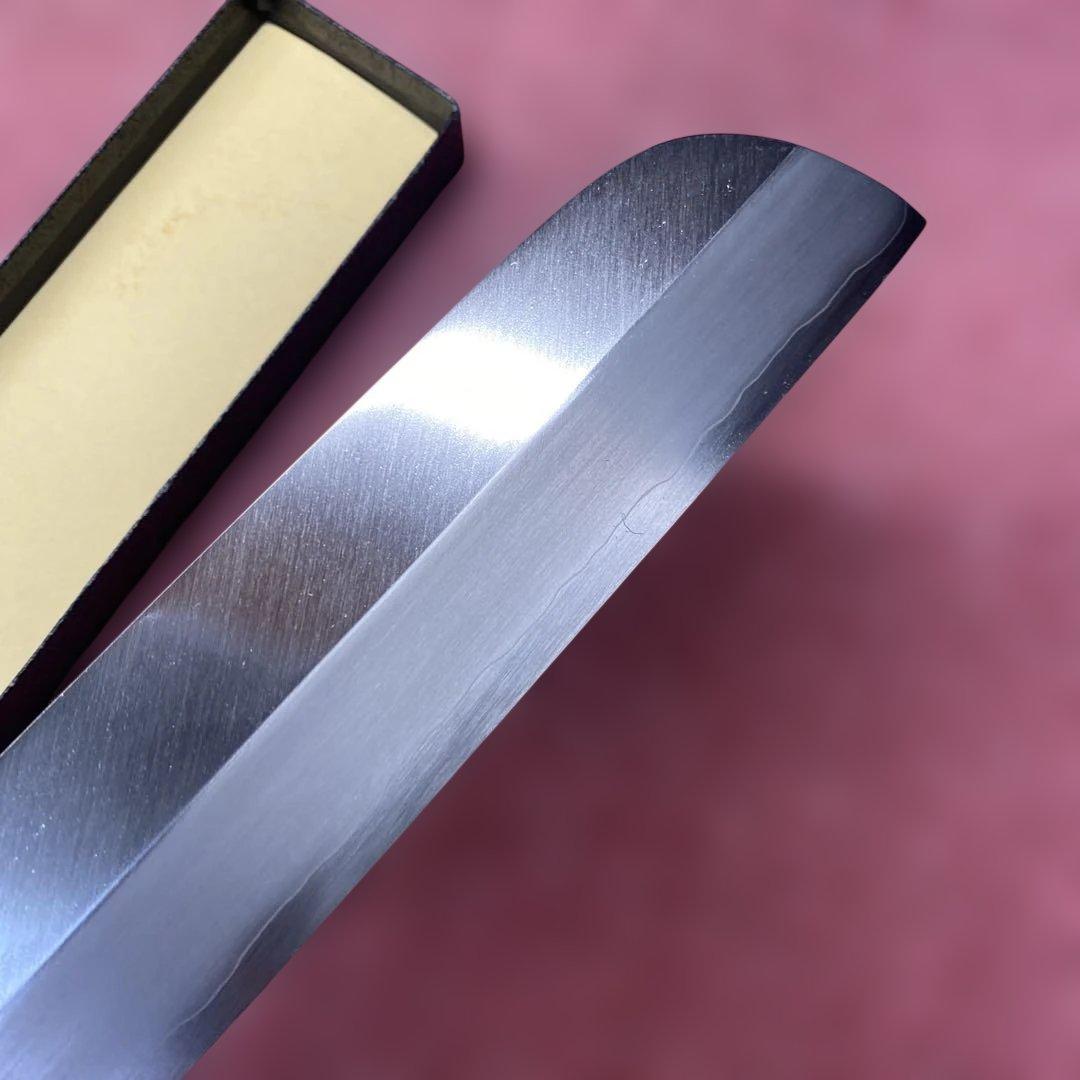 銀三　鎌薄刃包丁　210㎜ 7寸