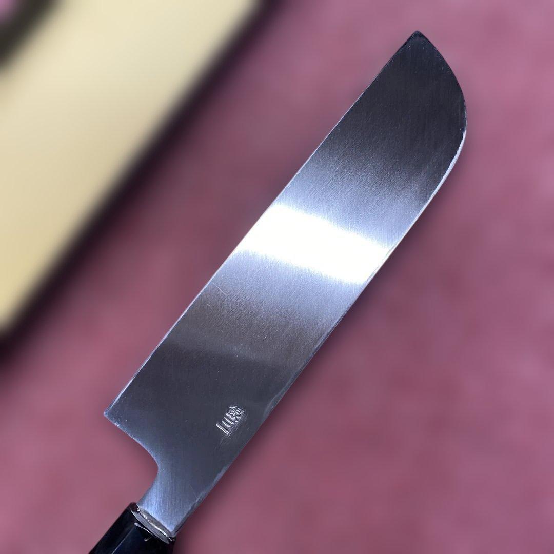 銀三　鎌薄刃包丁　210㎜ 7寸