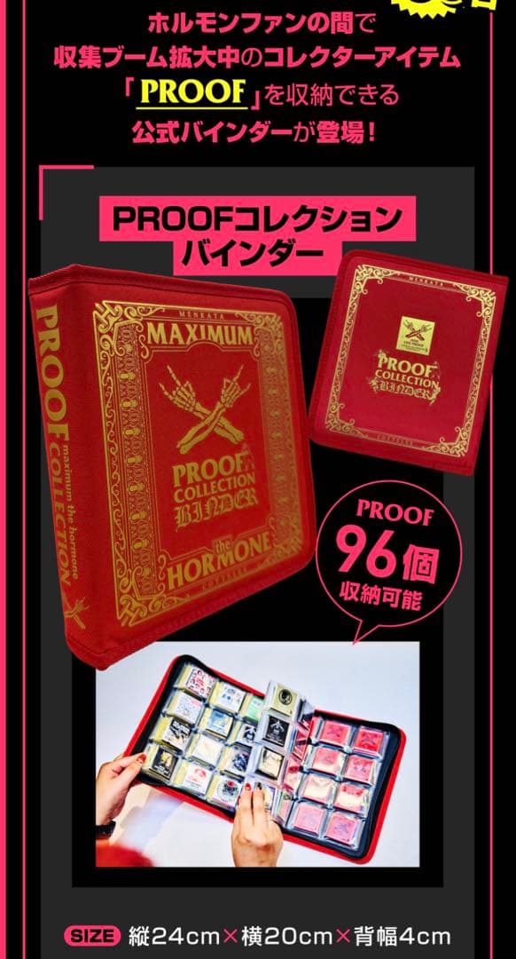 モンスターエナジー　マキシマムザホルモン　プルーフ コレクションバインダー
