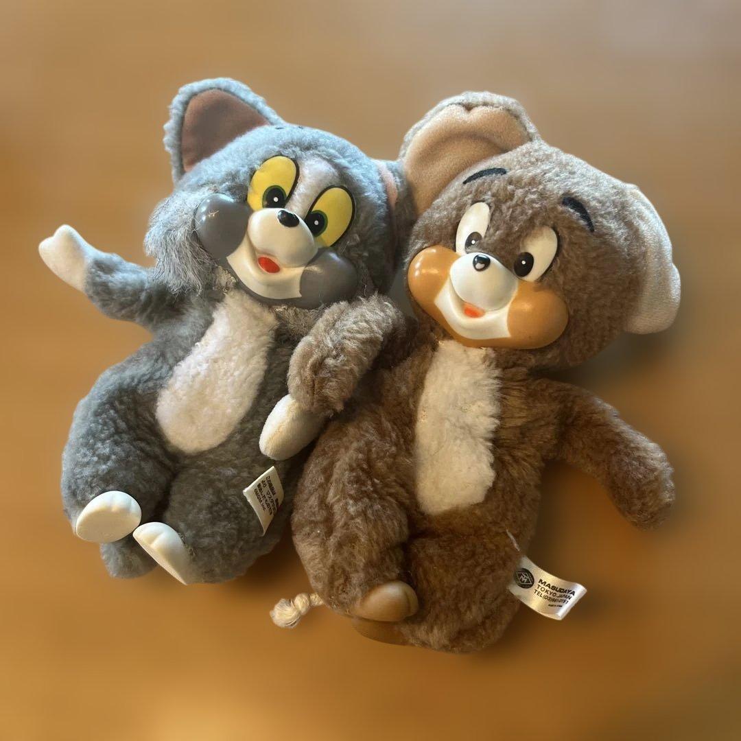 貴重】昭和レトロ トムとジェリー ぬいぐるみ 2点セット - メルカリ
