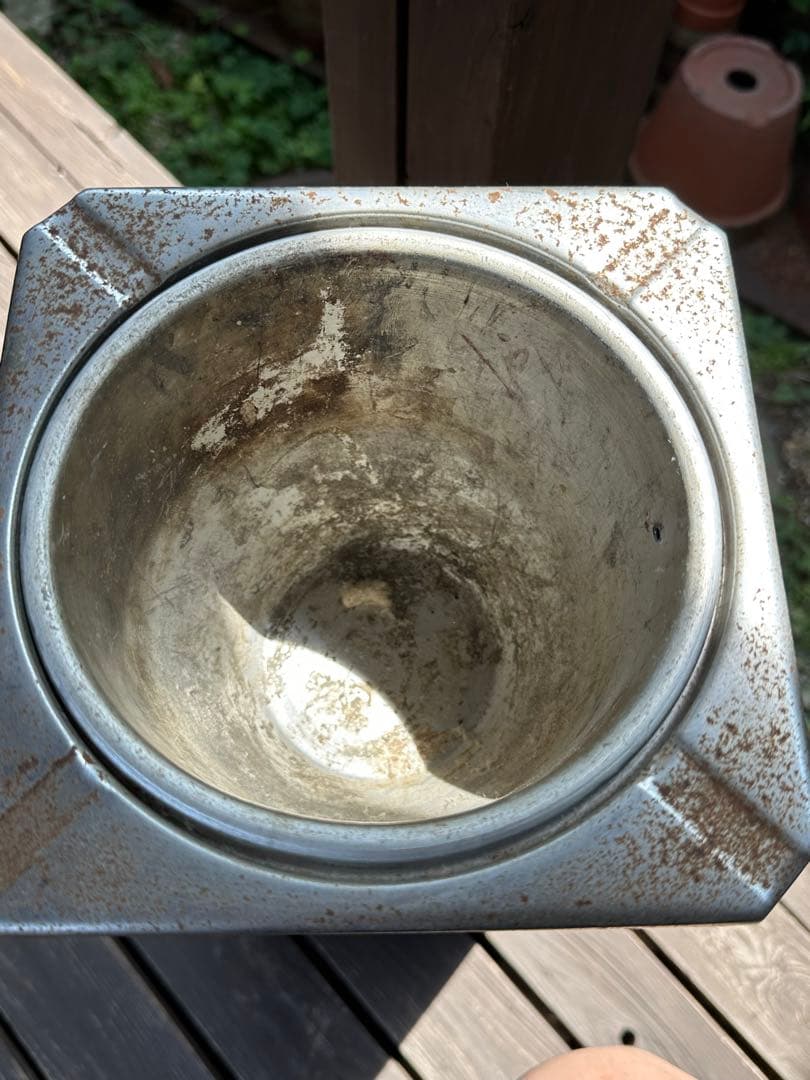 昭和レトロ　スタンド灰皿　プッシュ式　希少　当時物　雰囲気良し　レトロ灰皿