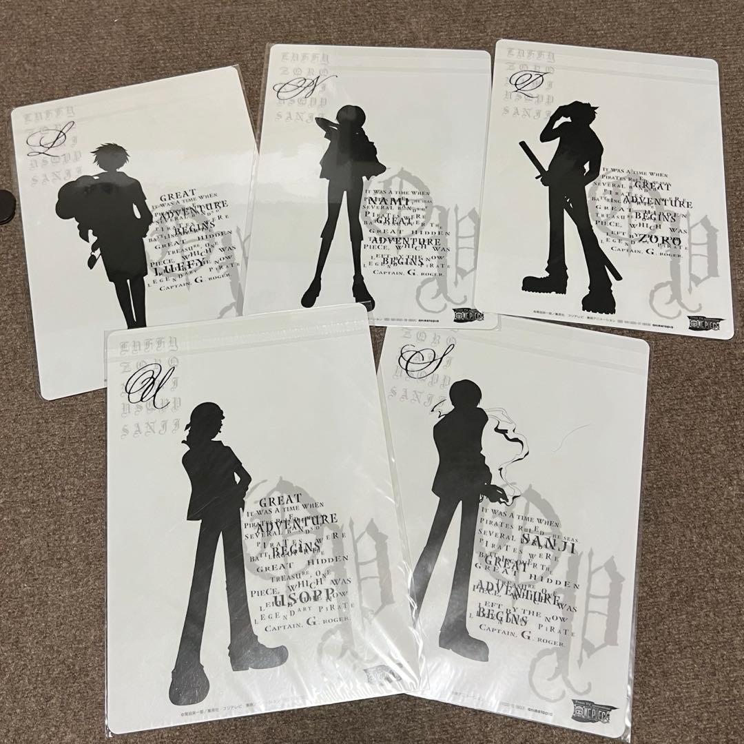 【希少】ワンピース　下敷き　5枚セット