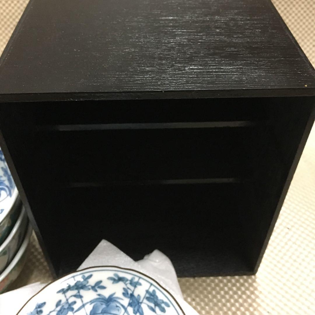 0652　盛鉢3客 小皿5客 菜箸1 セラミック藍