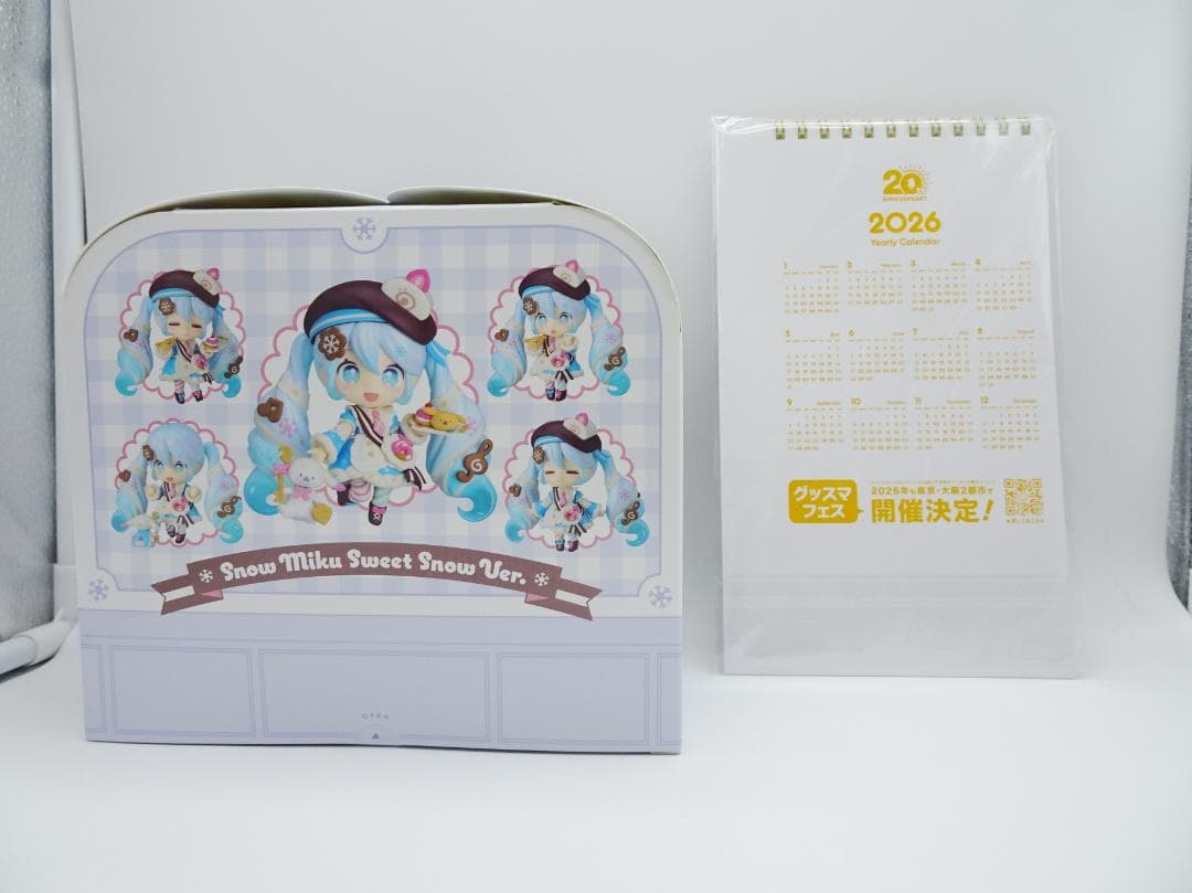 ねんどろいど 雪ミク Sweet  Ver. 卓上カレンダー