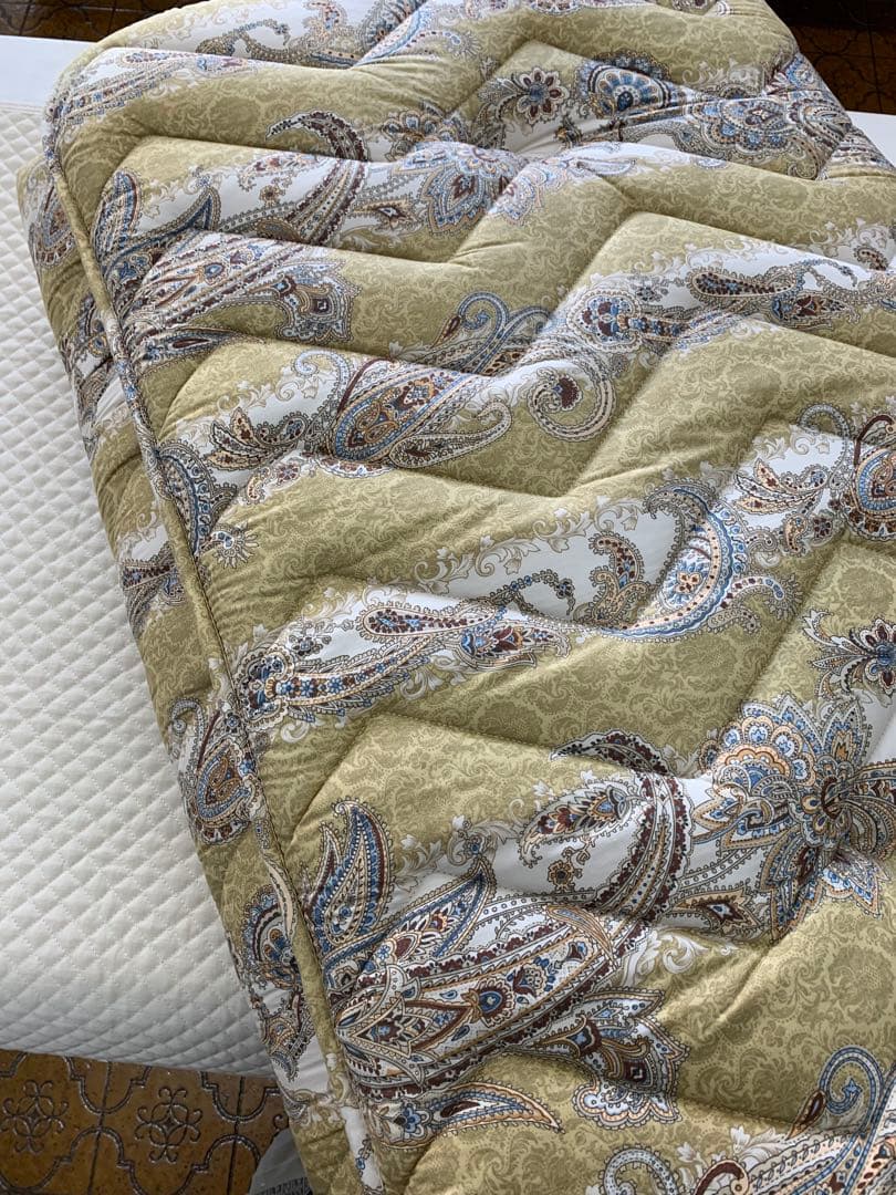 西川合繊入り羊毛敷布団(体圧分散)シングル