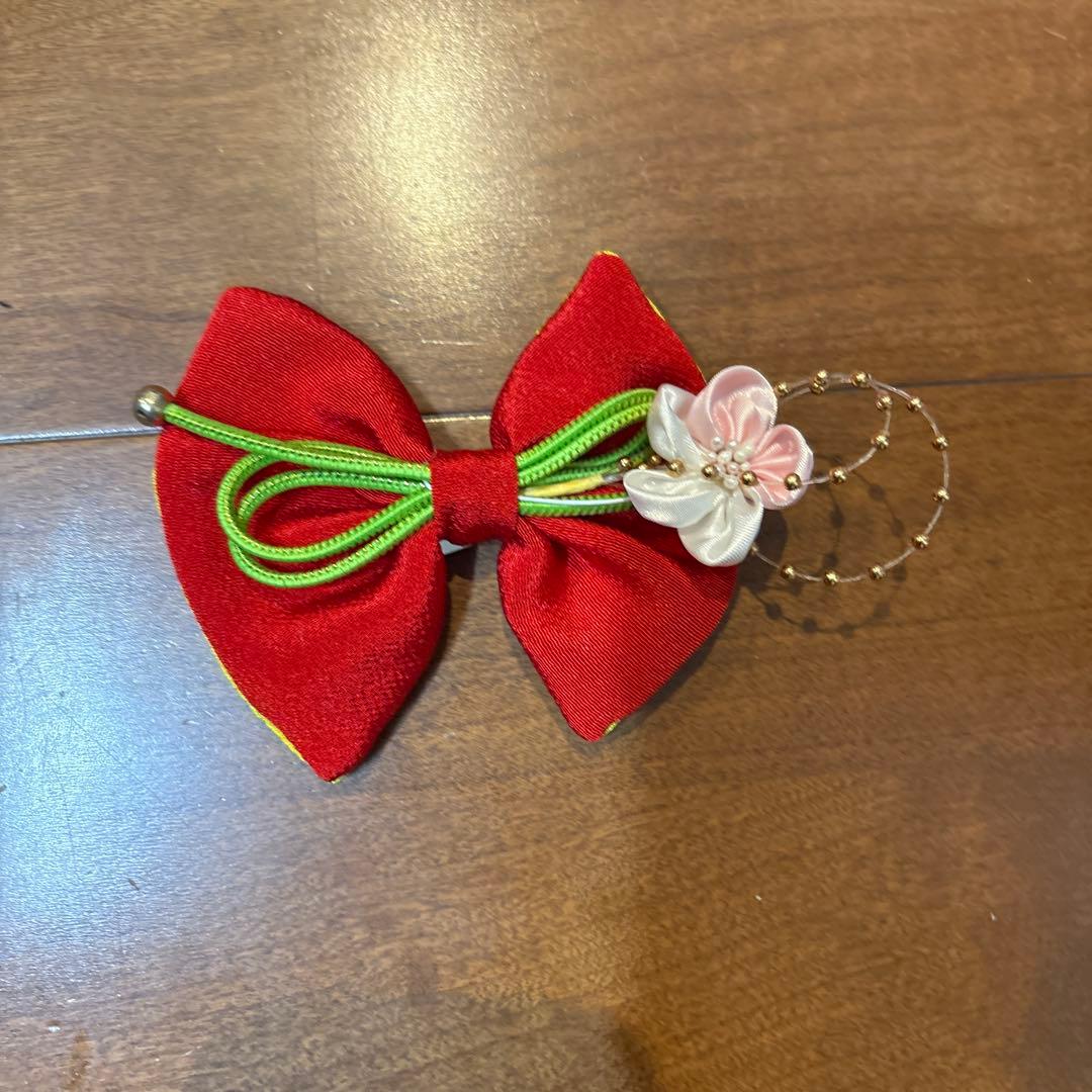 七五三 着物セット 赤 花柄　3歳　女の子