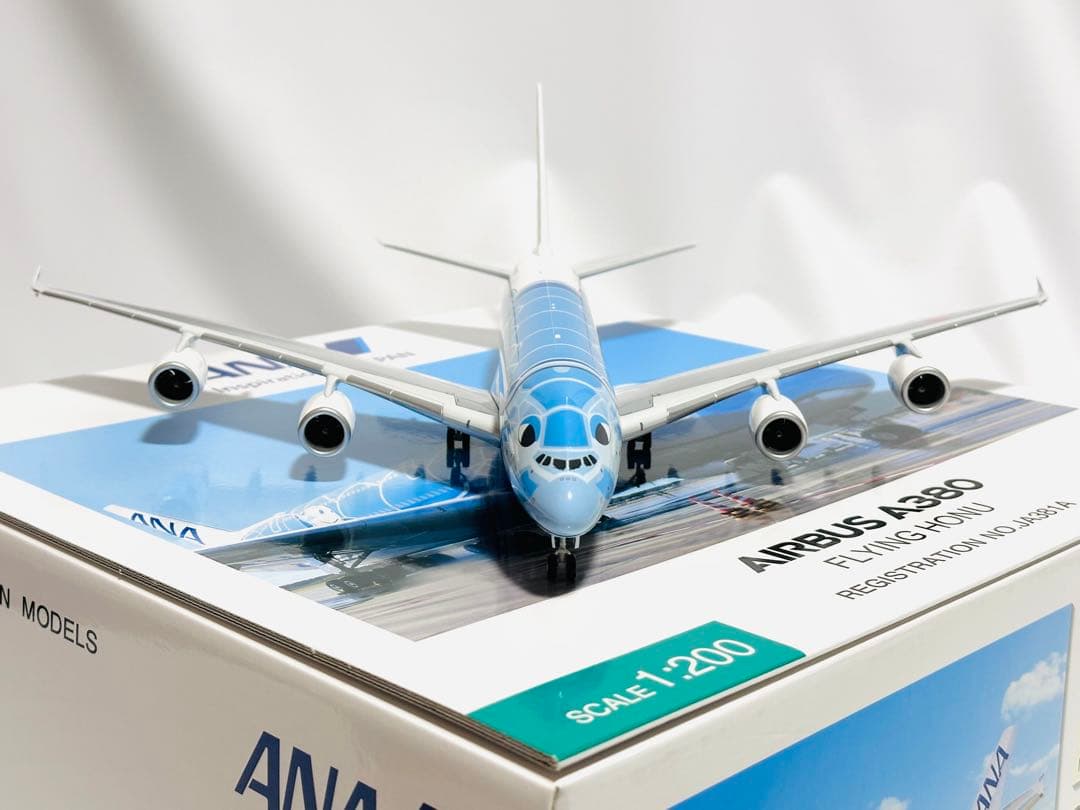 全日空商事 1/200 ANA エアバスA380 フライングホヌ - メルカリ