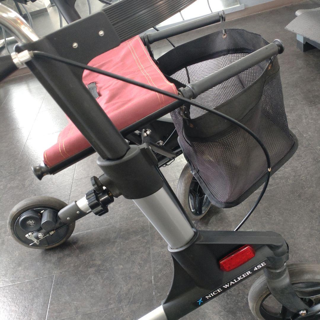 【四輪歩行車 ナイスウォーカー】動作確認済 安全性向上 速度制御機能