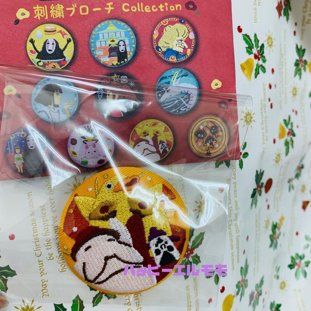 千と千尋の神隠し 刺繍ブローチ 缶バッジ おしら様＆オオトリ様＆春日