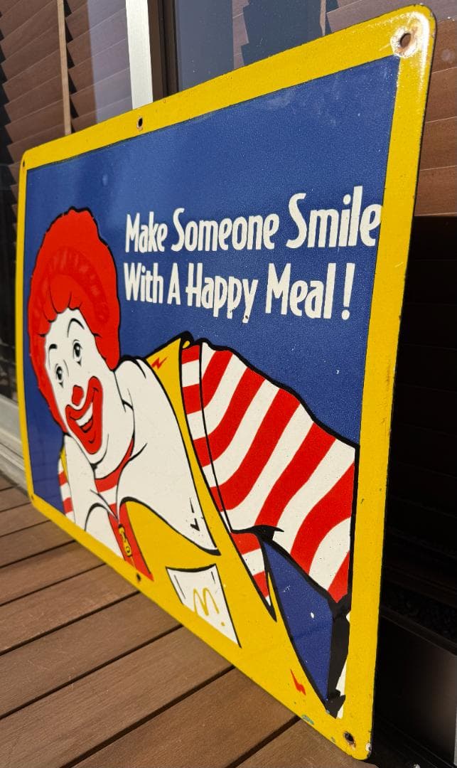 ドナルド 看板 マクドナルド McDonald's ビンテージ 76cm
