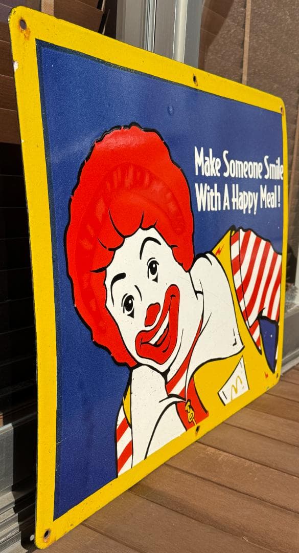 ドナルド 看板 マクドナルド McDonald's ビンテージ 76cm