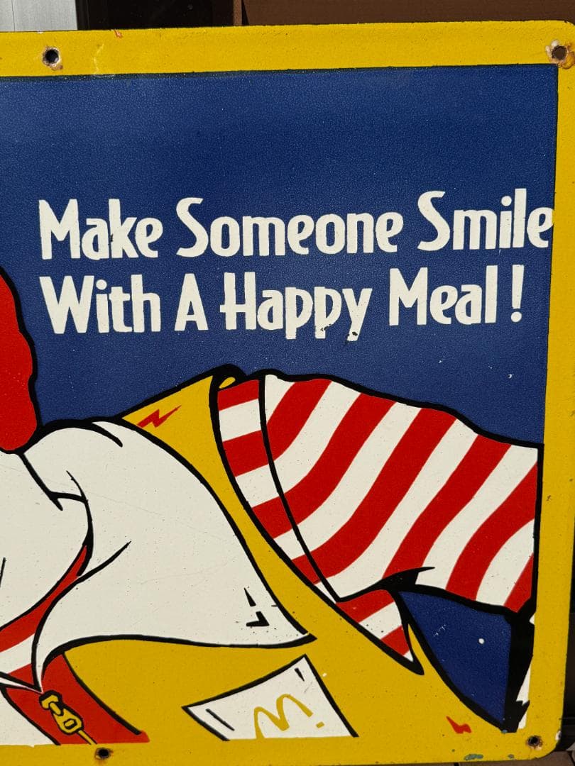 ドナルド 看板 マクドナルド McDonald's ビンテージ 76cm