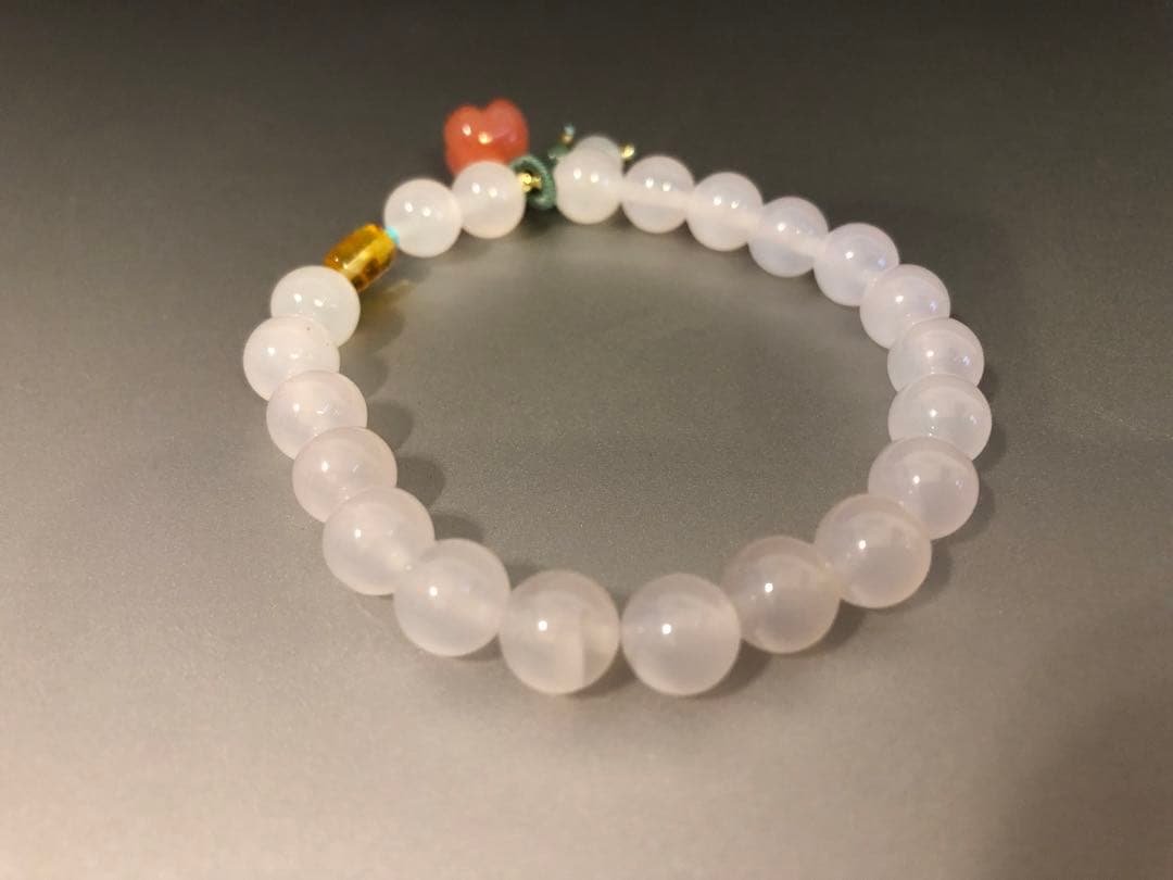 Salt Source Agate \"花かぼちゃ＃高品質'瑪瑙玉ブレスレット