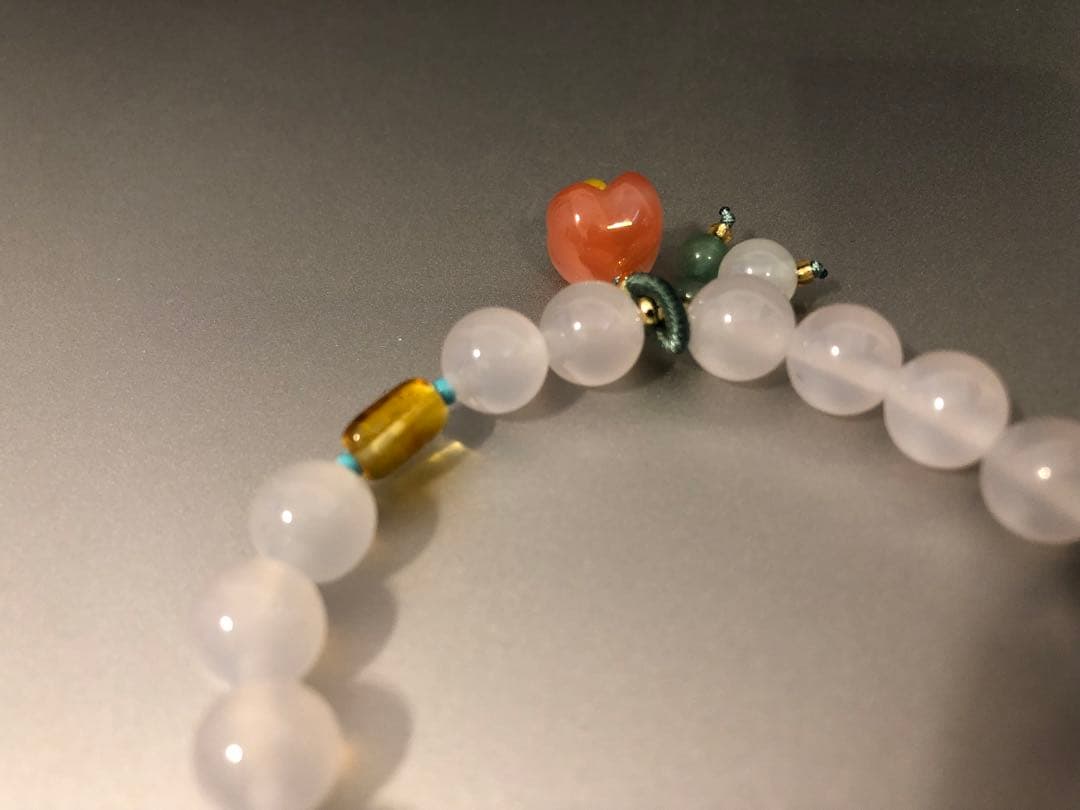 Salt Source Agate \"花かぼちゃ＃高品質'瑪瑙玉ブレスレット