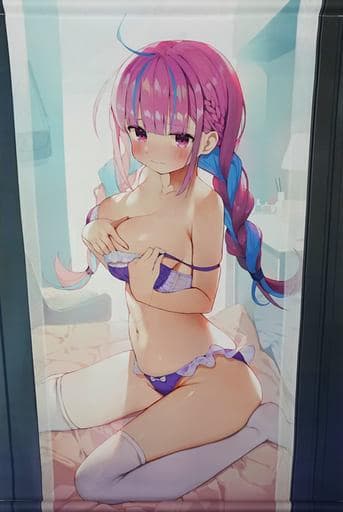 正規品 未開封 B2タペストリー ホロライブ 湊あくあ 鏡ver がおう