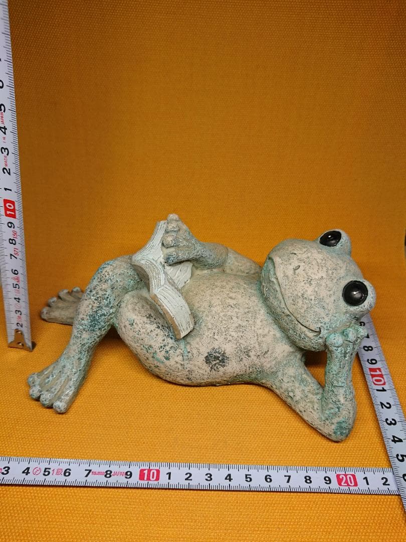 カエル 蛙 人形 彫像 オブジェ 置物 インテリア 工芸品 美術品 A3287