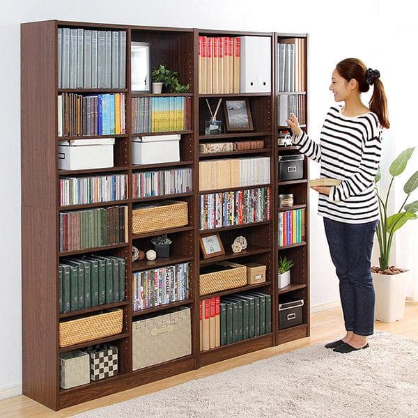 オシャレで大容量な多目的ラック 幅60cm ダークブラウン [7282]