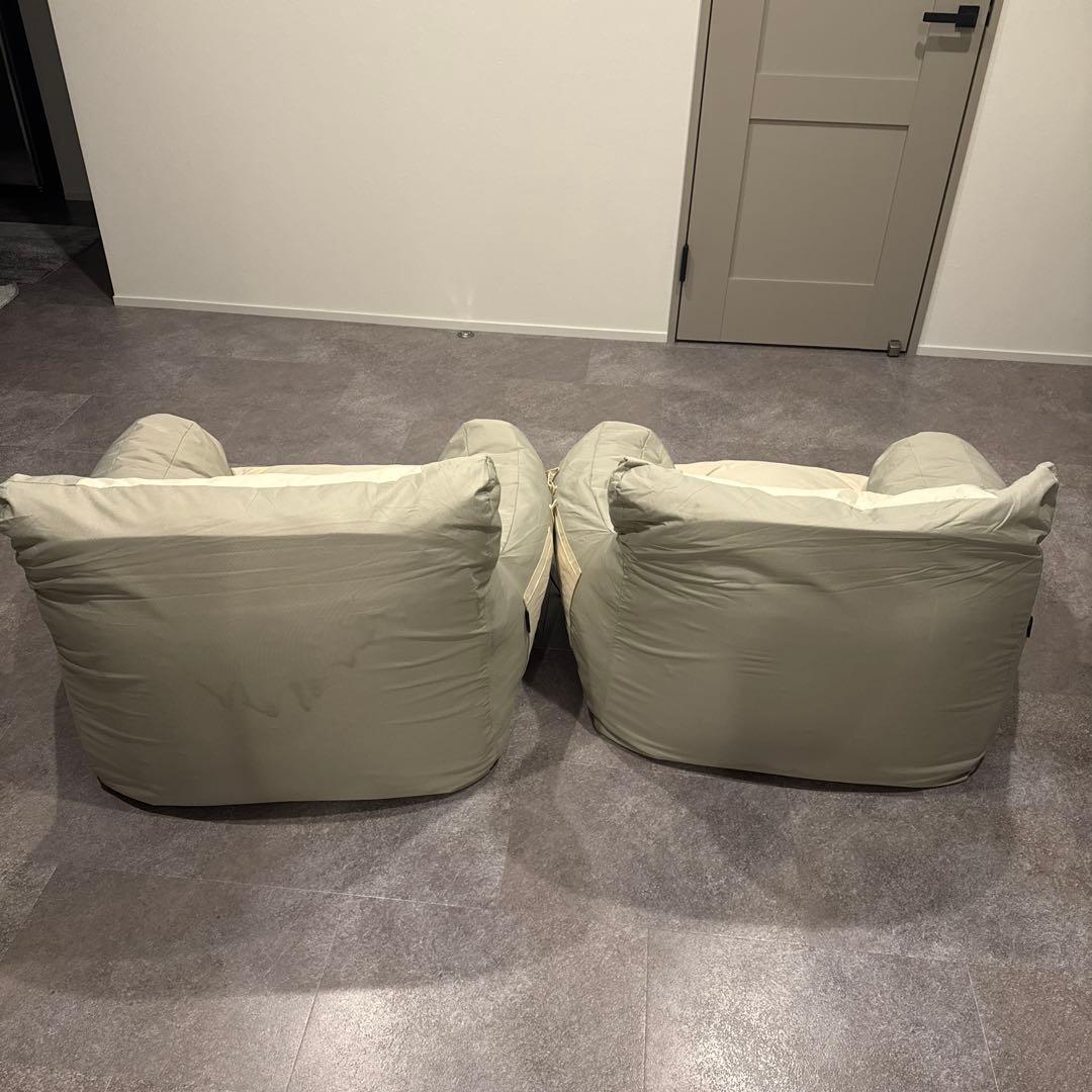 ダルトン　ガーデンソファ　ローソファ　2個セット ベージュ