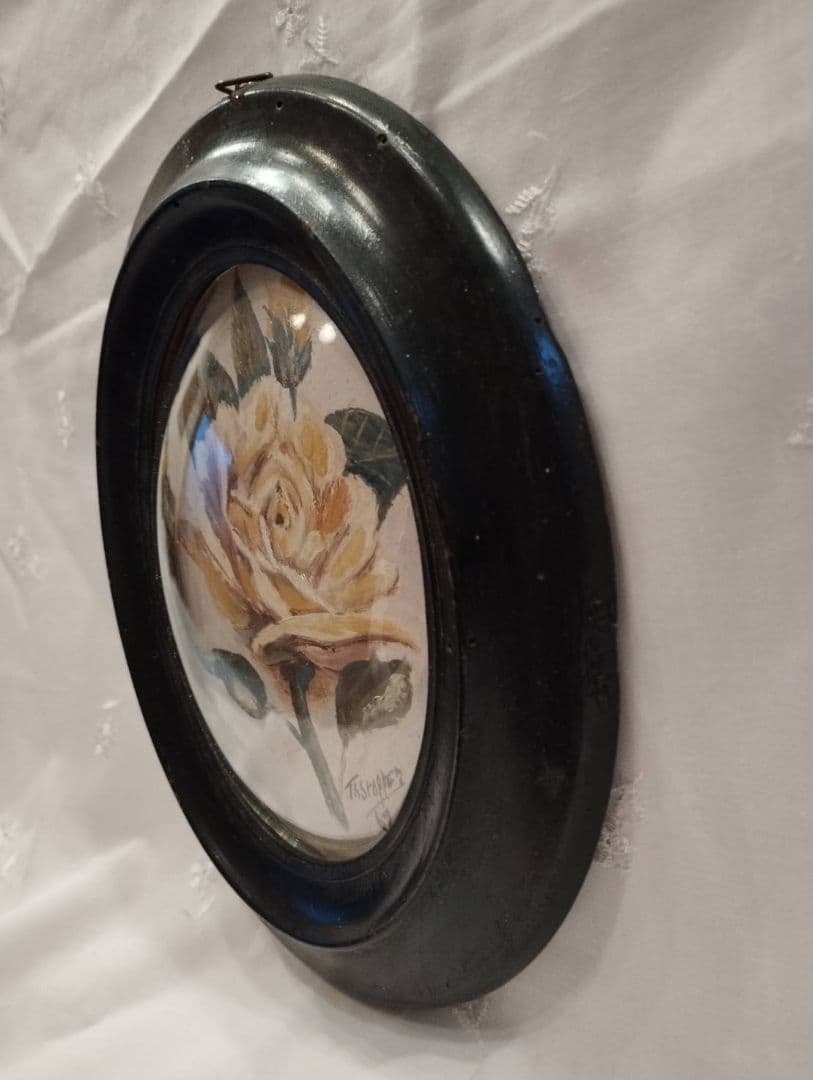 フランスアンティーク　ガラスドームフレーム