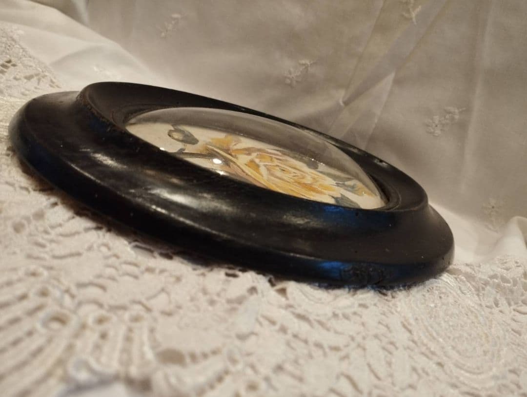 フランスアンティーク　ガラスドームフレーム