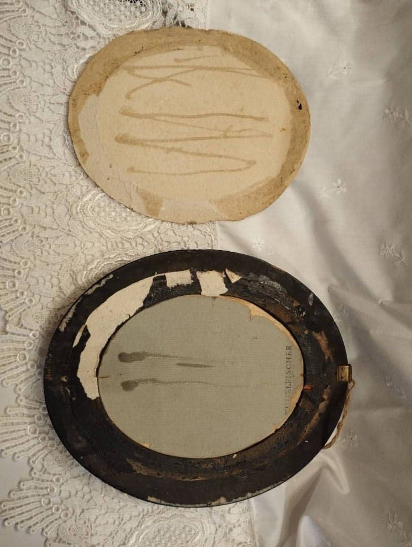 フランスアンティーク　ガラスドームフレーム