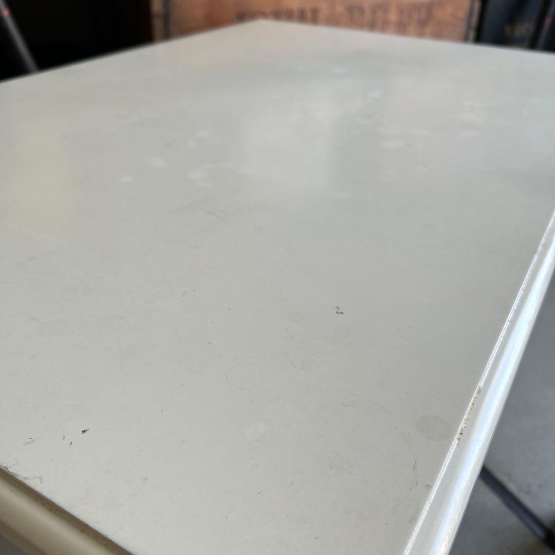 現行ビンテージ デスク & ミニ椅子 セット シャビー ホワイト ローテーブル