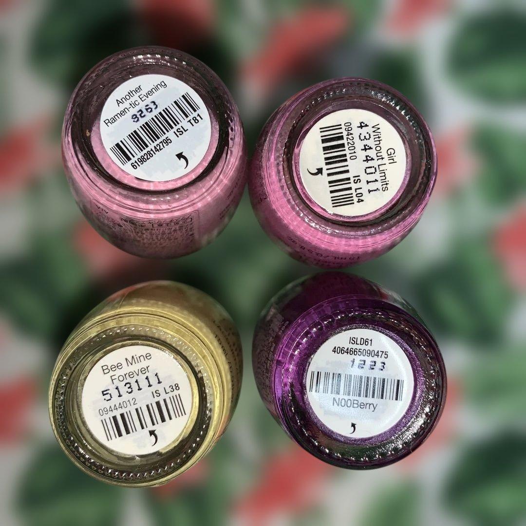 OPI インフィニットシャイン　レッド　イエロー系